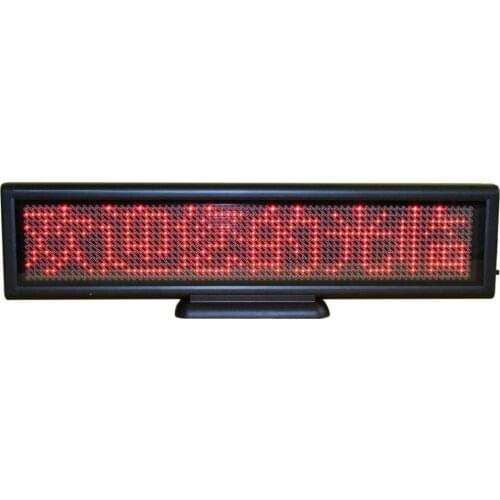 12x3inch Scrolling Electronic Led Sign Display Board,Rechargeable Usb Programmable Advertising led sign