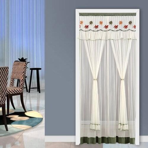 Anti Mosquito Door Screen Double Layer Summer Translucent Mosquito Net Mesh Gauze Curtain Insect Pest Control Net Curtain