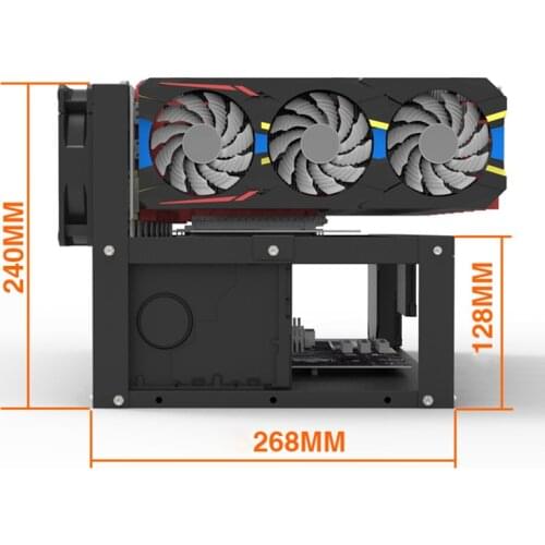Steel Open Air Miner Mining Frame Rig Case Up to 8 GPU for Crypto Coin Currency Bitcoin Mining
