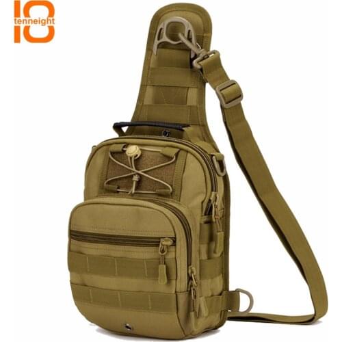 TENNEIGHT Outdoor tactical Bags Backpack Single Shoulder bags Molle Waterproof Chest Pack Hiking Bags Hunting Backpack Unisex