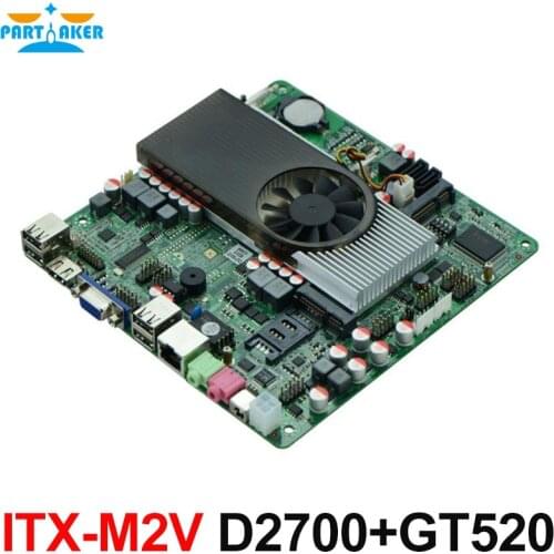 Slim Mini-ITX Motherboard Atom D2700 with NVIDIA ION3 GT520 for IPC HTPC