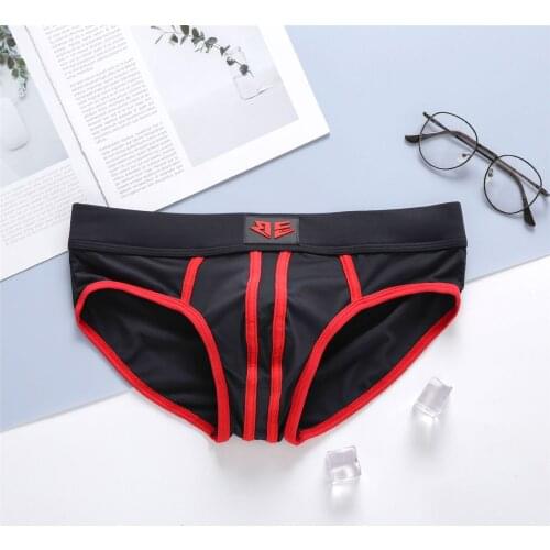 Fashion brand choice mens underwear summer thin ice silk breathable low waist sexy fashion mens briefs