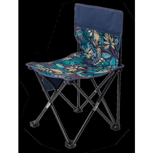 Outdoor folding chair portable stool fishing back art sketch home park Maza camping beach bench