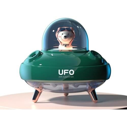 UFO Humidifier Usb Spray Night Light Mute Bedroom Household Mini Cute Pet Moisturizer Aroma Essential Oil Diffuser