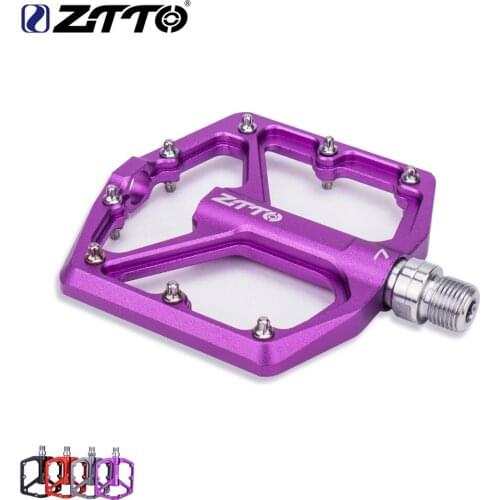 ZTTO Bicycle Pedal MTB Aluminum Alloy Ultralight Flat Pedal AM Enduro Bike Smooth Bearing 9/16 Thread Large Area For Gravel JT07