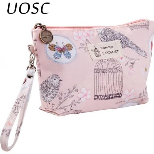 UOSC Roomy Cosmetic Bag Fashion Women Makeup Bags Waterproof Cosmetics Bag For Travel Lady Tote Washing Toiletry Pouch Bags