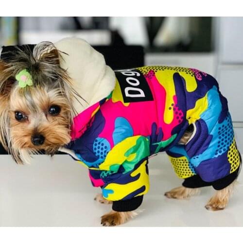 Winter Pet Dog Clothes Thicken Warm Jacket For Small Large Dogs Waterproof Puppy Pet Coat Chihuahua Pug French Bulldog Clothing