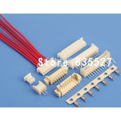 10 Sets Spacing 1.25mm Horizontal patch SMD terminal 8p 9p 10pin Needle / Socket / Teminal Mixed Kit PCB Line to Board Connector
