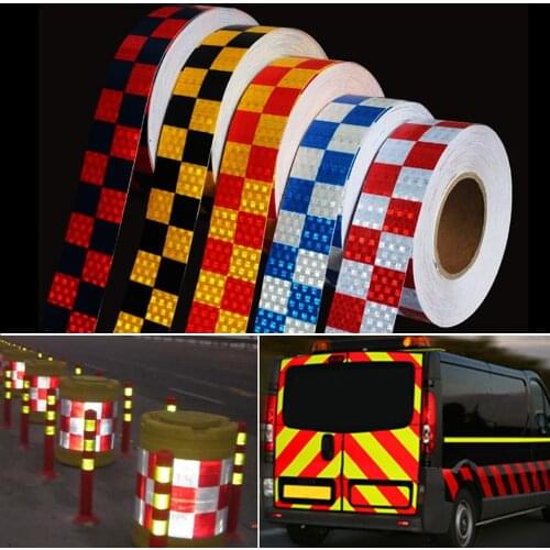 5cmx10m/Roll Decoration Stickers Car Reflective Tape Car Warning Safety Film Auto Reflector Sticker