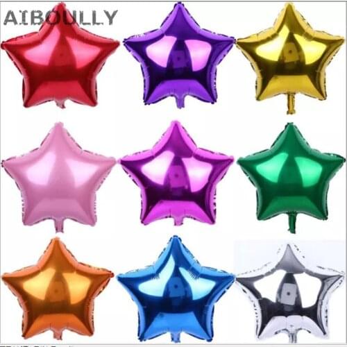 50pcs/lot 5inch Mini Foil Star Balloon Birthday New Year Party Wedding Decoration Supplies Balloon kids gifts