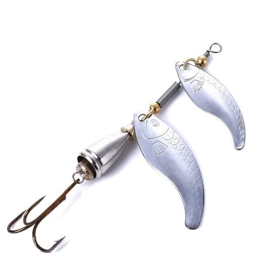 9CM-10.5G Metal Fishing Lure Rotated sequin Spoon Lure SpinnerBait Fishing Tackle Hard Bait Spinner Bait Isca Artificial