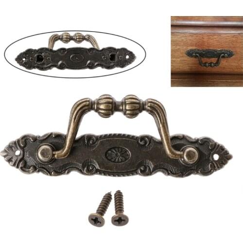 Antique Cabinet Drawer Handle Bronze Door Handle Chest Dresser Vintage Pull Knob