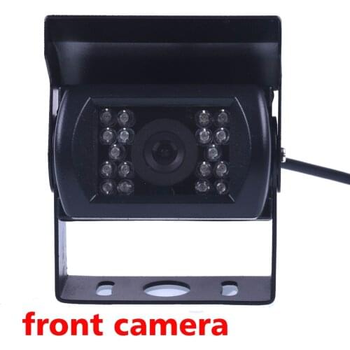 Bus HD CCD Car front View Camera Front Camera no mirror 120 Degree 18 IR Nightvision Waterproof Bus Truck Camera