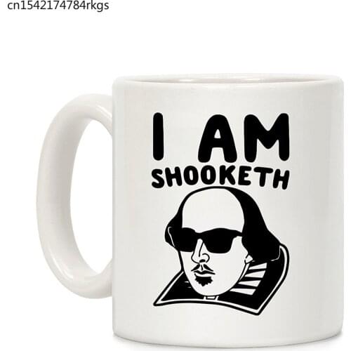 I Am Shooketh White 11 Ounce Ceramic Coffee Mug