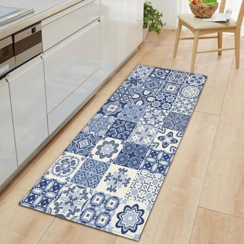 Bohemia Floor Mat Carpet Boho Door Entrance Kitchen Mat Kitchen Rug For Living Room Anti-Slip Kitchen Rug Hallway Carpet