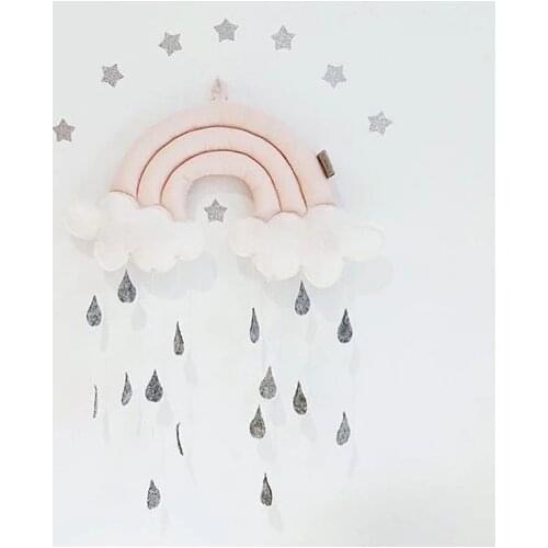 Baby Cloud Neutral Crib Hanging Kids Tent Room Decoration Nursery Wall Hanging Cloth Photography Props Stuffed & Plush Animals