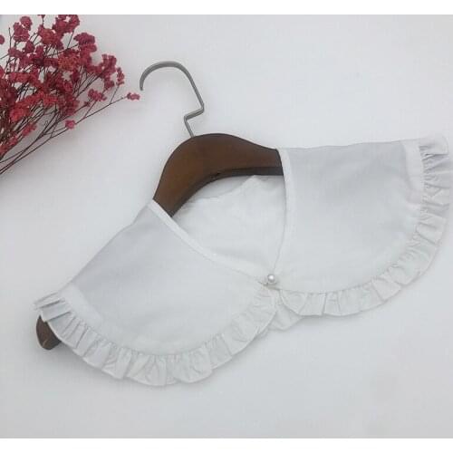Women Lapel Detachable Fake Collars Solid Color Sweater Decoration Ladies False Collar Shawl Necklace Clothes Accessories