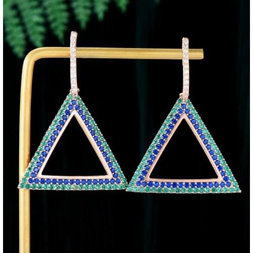 GODKI Trendy Green Rectangle Earring For Women Bohemian Earrings Geometric Drop Earring 2021 Brincos Female DIY Fashion Jewelry