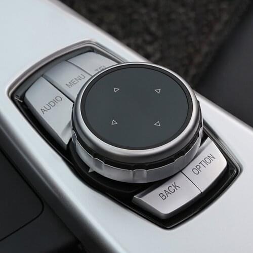 Hot Car Multimedia Knob & Buttons Covers iDrive Stickers DIY Decoration Accessories for BMW 1 2 3 5 7 Series X1 X3 X5 X6