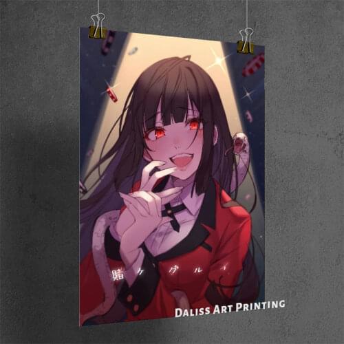 Canvas Anime Kakegurui Yumeko Pictures Home Decoration Paintings Poster HD Prints Wall Art Modular Living Room Framed