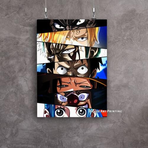 Canvas Anime One Piece Eyes Pictures Home Decoration Paintings Poster HD Prints Wall Art Modular Living Room Framed