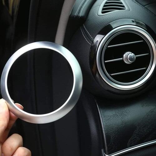 For Mercedes Benz E Class W213 2016-2018 ABS Chrome Side Air Conditioning Vent Outlet Ring Cover Trim