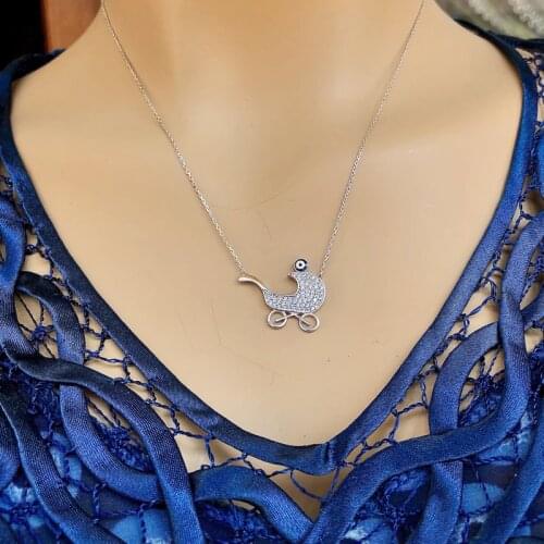 My World 925 Sterling Silver Necklace Women Girls Gift Jewelry Accessories Fashion Handmade Elegant Chain