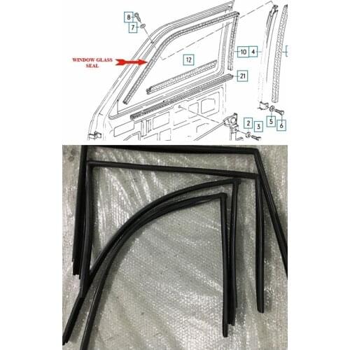 Window guide WINDOW GLASS SEAL Glass weatherstrip FOR VW Passat Syncro Varian Quantum 1981-1988