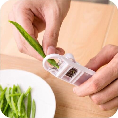 French Style Green Bean Vegetable Runner Slicer Cutter Stringer Remover Peeler Kitchen Tool M56