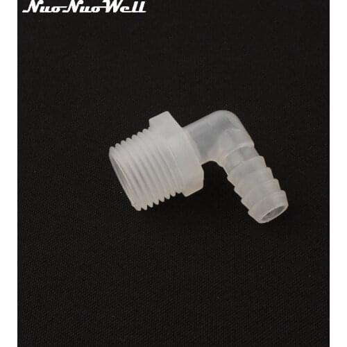 5pcs NuoNuoWell 1/2"-10mm 11mm 90 Degre Elbow Connector Irrigation Aquarium Parts Fish Water Tank Adapter Hose Tube Fittings