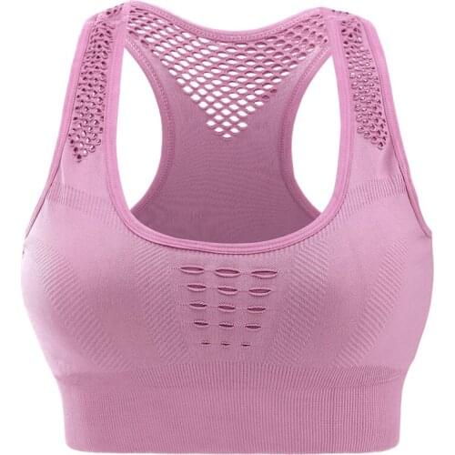 Hollow Shockproof Gather Sports Bra Running,Fitness,Yoga Underwear