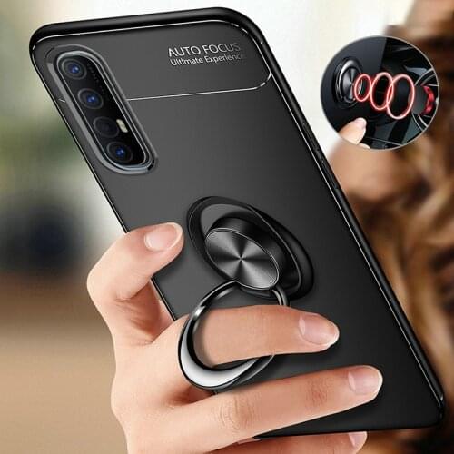 Luxury Ring Phone Case For OPPO A5 A9 2020 Reno 2 Z 2Z 3 4 Pro Find X2 Lite Neo Realme 5 6 X2 X50 Pro 5i 6i 5S 6S Cover Coque