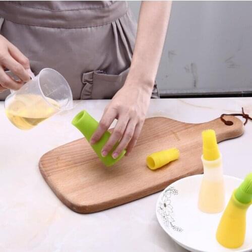 Silicone oil bottle high temperature basting brush controllable oil brush seasoning barbecue baking brush bbq oil brush