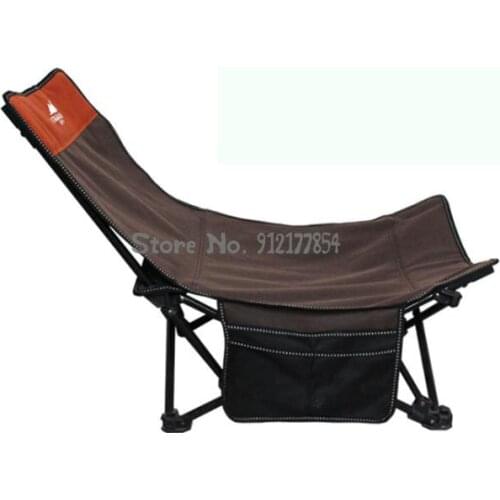 Outdoor Folding Chair Reclining Chair Portable Back Leisure Chair Beach Chair Fishing Chair Family Nap Bed Chair