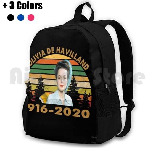 Olivia De Havilland 1916-2020 Outdoor Hiking Backpack Waterproof Camping Travel Olivia De Havilland 1916 2020 Olivia De