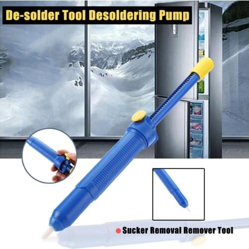 New Hand Removal Desoldering Pump Plastic Vacuum Suction Desolder Sucker Remover Welding Desoldering Tool For Electronic Work