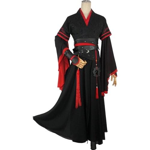 Wei Wuxian Halloween Cosplay Wei Wu Xian Anime Costume Grandmaster Of Demonic Cultivation Cosplay Mo Dao Zu Shi Chinese Hanfu