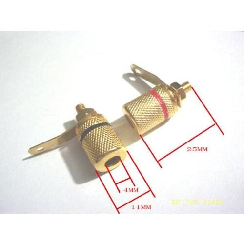 20 PCS Gold Plated binding post amplifier speaker audio connector terminal New