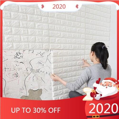 3D Wall PE Foam Stickers Brick Pattern Waterproof Self stickers on the wall Room Home Decor For Kids Bedroom Living Room Sticker