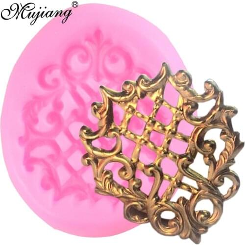3D Craft Scroll Relief Cake Border Silicone Mold Flower Lace Fondant Cake Decorating Candy Chocolate Gumpaste Mould