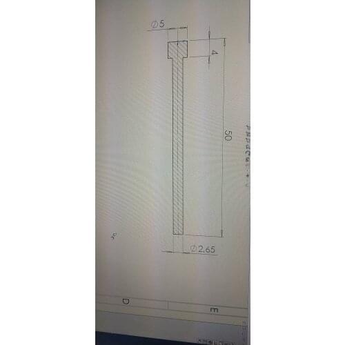 Customize SKD61 ejector pins mould injection tool round straight Mn65 ejector pin mold punch pins