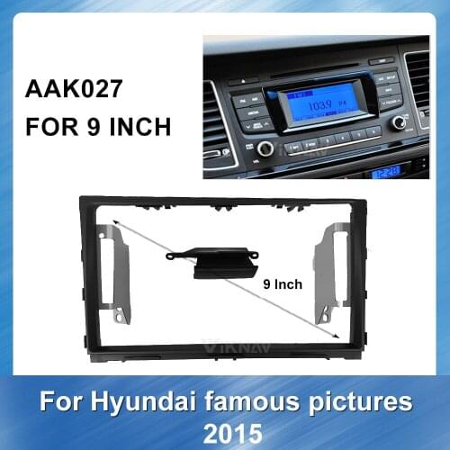 9 inch Car Auto Radio Multimedia fascia Panel For Hyundai Mistra 2015 Manual Stereo Panel dash mount kit car accessories
