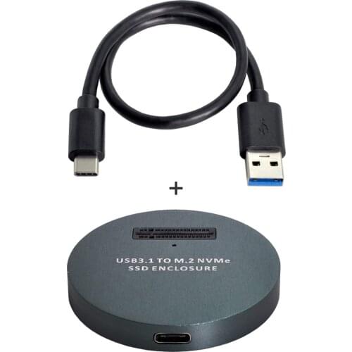 Cablecc USB 3.1 USB-C to NVME M-key M.2 NGFF SSD External PCBA Conveter Adapter Vertical Type