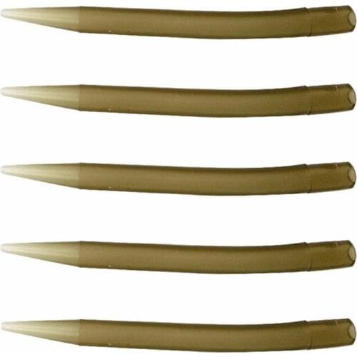 Hyaena 50pcs 3.8cm Fishing Hook Sleeve Hair Rig Anti Tangle Sleeves Soft Teiminal Tackle Carp Fishing Accessories