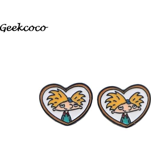 J1839 Cartoon Steel Ear Stud kids Cute Earrings For Womens Enamel Earrings Party Jewelry Gifts Girls