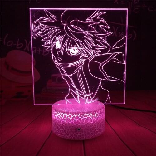 Killua Zoldyck Anime Hunter X Hunter Killua 3d Led Light for Bedroom Decor Nightlight Birthday Gift Acrylic Led Night Lamp Hxh