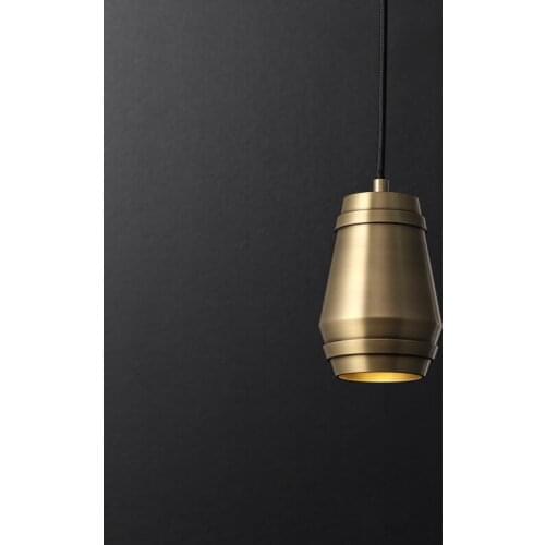 Classical Post Modern Luxury Copper Pendant Lights for Living/dining Room Decoration Club Bedroom Bedside Study Bar Loft Coffee