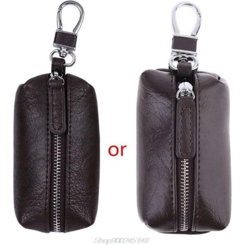 Men Women Synthetic Leather Car Key Ring Holder Case KeyChain Purse Bag Coin Au24 20 Dropship