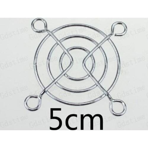 100 Pcs Gdstime computer Fan 5cm Protection Net Grill 50mm 50mm*50mm Fan Iron Mesh Stainless Steel Metal Fans Grill