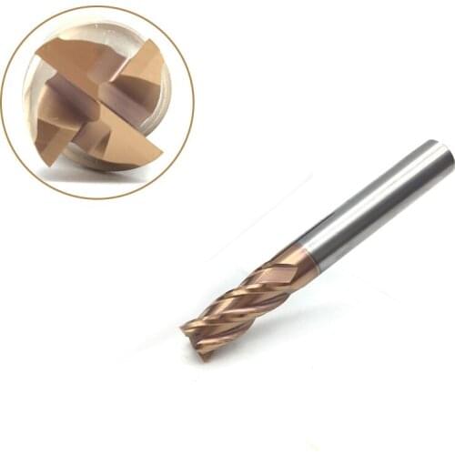 End Mill 10mm 1pcs HRC60 4 Flute D10x75 Solid Carbide Standard Length Face End Mills CNC Slotting Cutting off Workpieces
